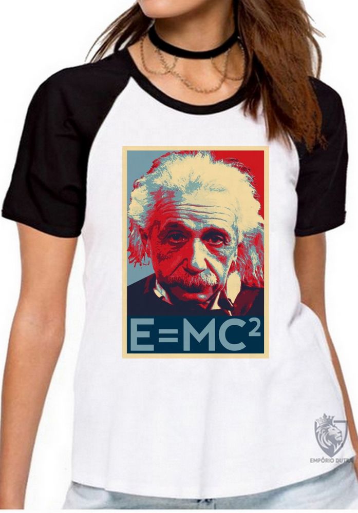 Emporio Dutra Blusa Feminina Albert Einstein fórmula