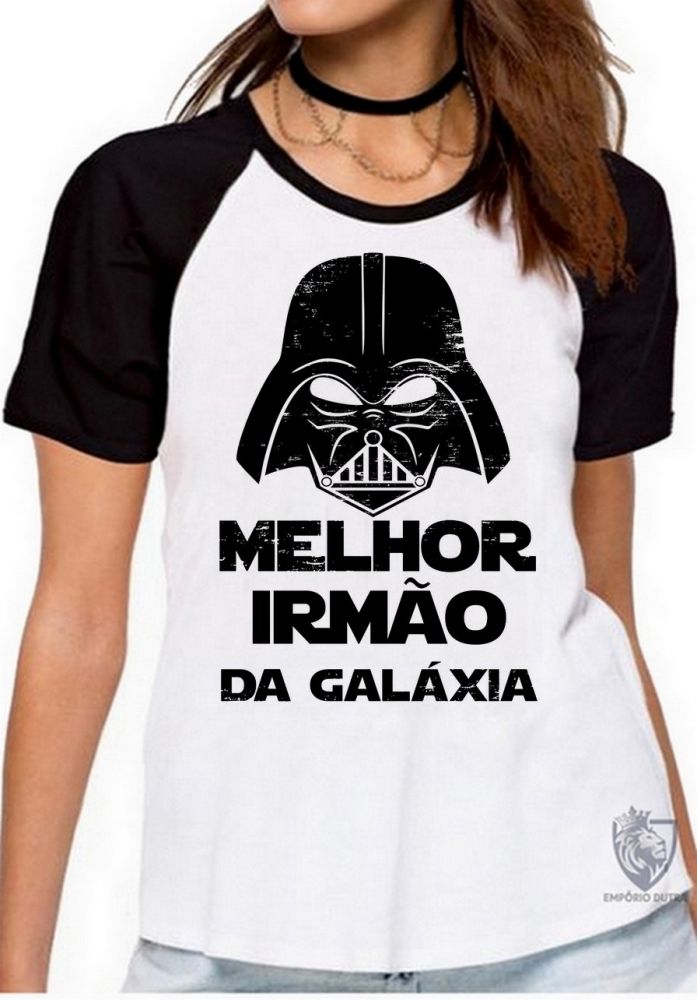 Emporio Dutra Blusa Feminina Darth Vader melhor irmão