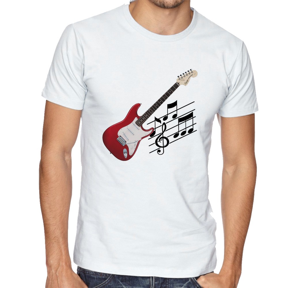 camiseta com guitarra