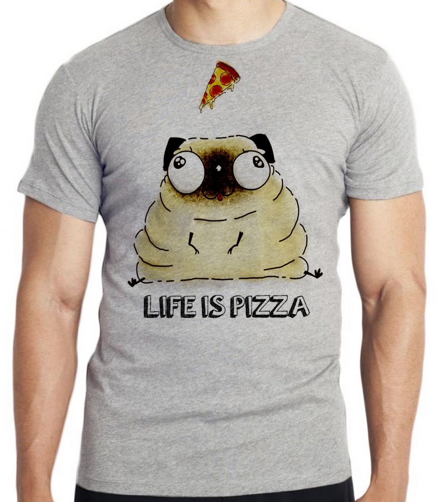 camiseta pug life