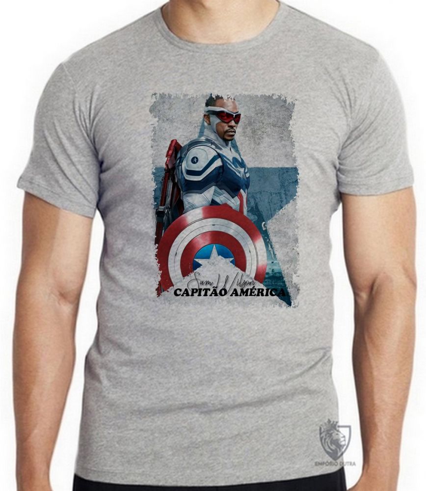 Emporio Dutra Camiseta Sam Wilson Capitão América 9258