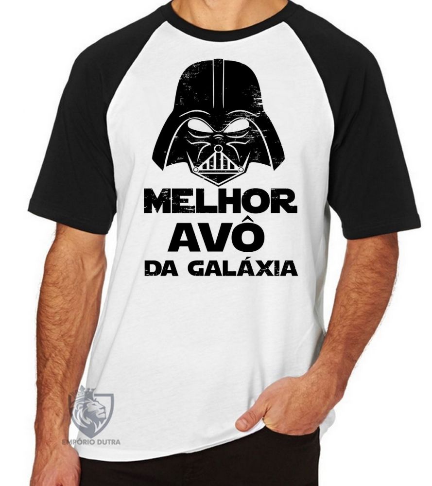 Emporio Dutra Camiseta Raglan Darth Vader Melhor Av